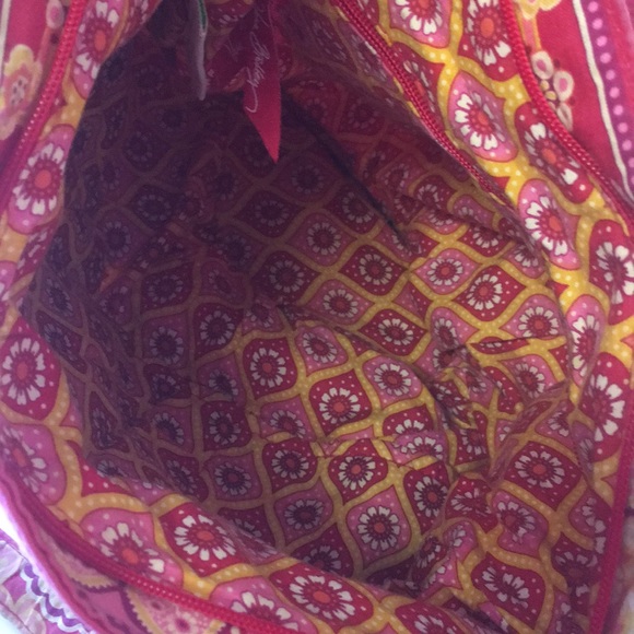 Vera Bradley Large Raspberry Fizz Rtd Shoulder Bag - Picture 8 of 8